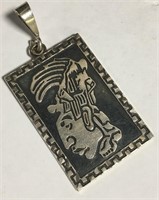 Mexico 950 Sterling Silver Figural Pendant