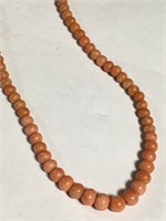 14k Gold And Coral Necklace