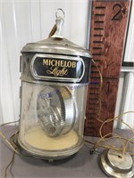 Michelob hanging clock--approx 24" tall
