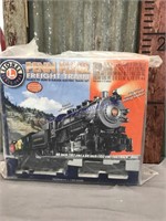 Lionel O-gauge freight train in box