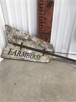 Welcome to our Farmhouse windmill tail yard art