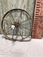 Iron wheel--15.5 inches across