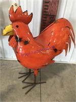 Orange chicken yard art