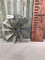 Windmill blade tin art--12.5" across