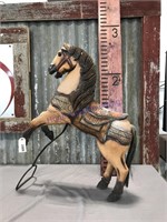 Carousel horse art piece
