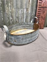 Tin tub w/ handles