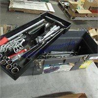 Tool tote w/misc tools - sockets, wrenches
