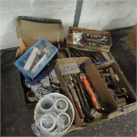 Hitch pins, hammers, misc tools