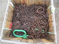Box of Lifting Chains to Tie Down