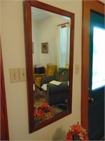 Upright rectangle wall mirror