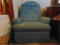 Blue recliner