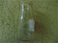 glass dairy bottle