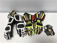 2 pairs riding gloves