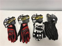 4 pairs riding gloves