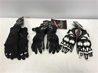 3 pairs riding gloves