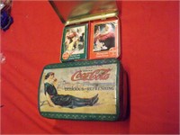 Coca Cola Tin & Playing  Cards