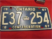 1967 Ontario Confederation Plate