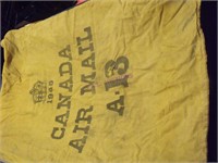 Vintage 1945 Air Canada Mail Bag
