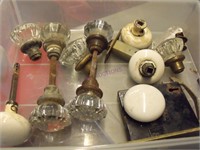 Lot Of Glass and Porcelain door Knobs