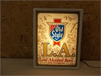 Old Style LA Lighted Sign