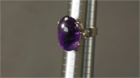 10k White Gold and Amethyst Womens Ring