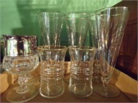 GOLD-RIM GLASSES & GOBLETS & OTHER GLASSWARE