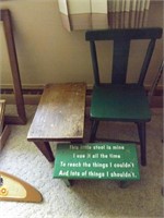 STOOLS & CHILD'S CHAIR