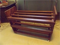 SHOE RACK IS 30"W X 22"H