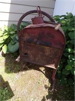 ANTIQUE CORN SHELLER IS AWESOME YARD ART