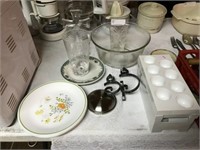 MISC. LOT OF GLASSWARE AND HOME GOODS