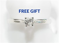FREE 10K Gold Diamond Ring for Winners Over $1500