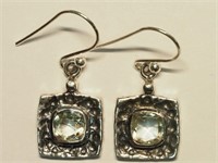 $200. S/Silver Peridot Drop Earrings