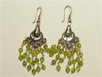 $350. S/Silver Peridot Earrings