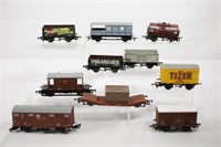 HO Trains Commercial Brand Flat Bed & Box Freight