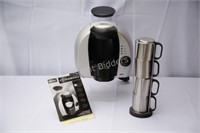 Tassimo Coffee Machine & 4 Stainless Coffee Mugs