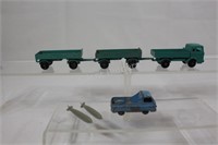 Lesney Mercedes Truck Trailers & Morris Car