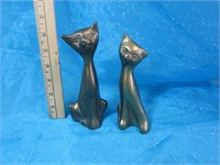 Solid hand crafted Made in Korea brass cats
