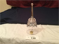 Vintage Crystal Glass Cut Dinner Bell