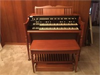 Hammond Electric Organ with Bench