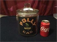 Polly Gas Glass Cookie Jar