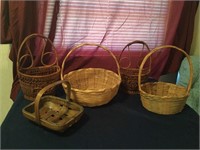 (5) Various Size Baskets