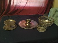 (4) Vintage Silverplated Serving Pieces