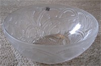 Signed Lalique Crystal Bowl