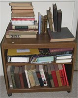 Group of Books and Stand