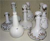 Group of Antique Glass Bath Decanters