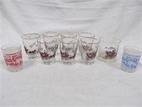 Group of small glasses
