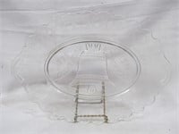 Oval glass tray, Declaration of Independence