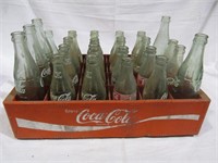 Plastic Coca-Cola crate w. bottles