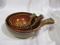 Mexican pottery nesting bowls