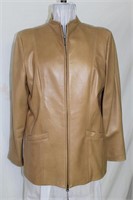 Amber leather jacket size L Retail $ 600.00